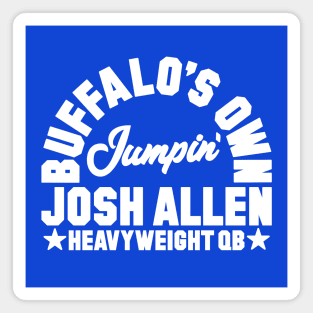 Jumpin' Josh Allen White Magnet